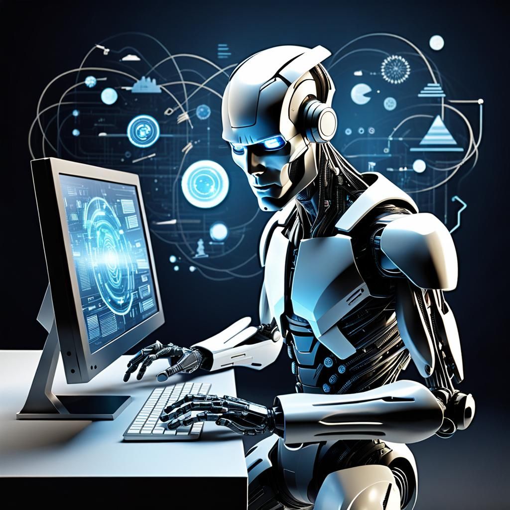 personnage futuriste créé par des éléments informatiques <lora:Inhuman 1pt5:1.0> 