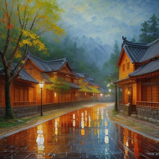 Neo-Impressionist Wood Pile by Ancient House