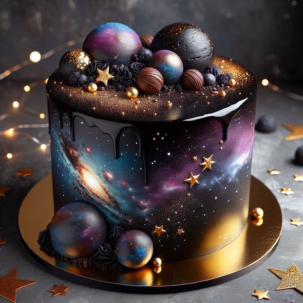 Galactic Chocolate Cake
