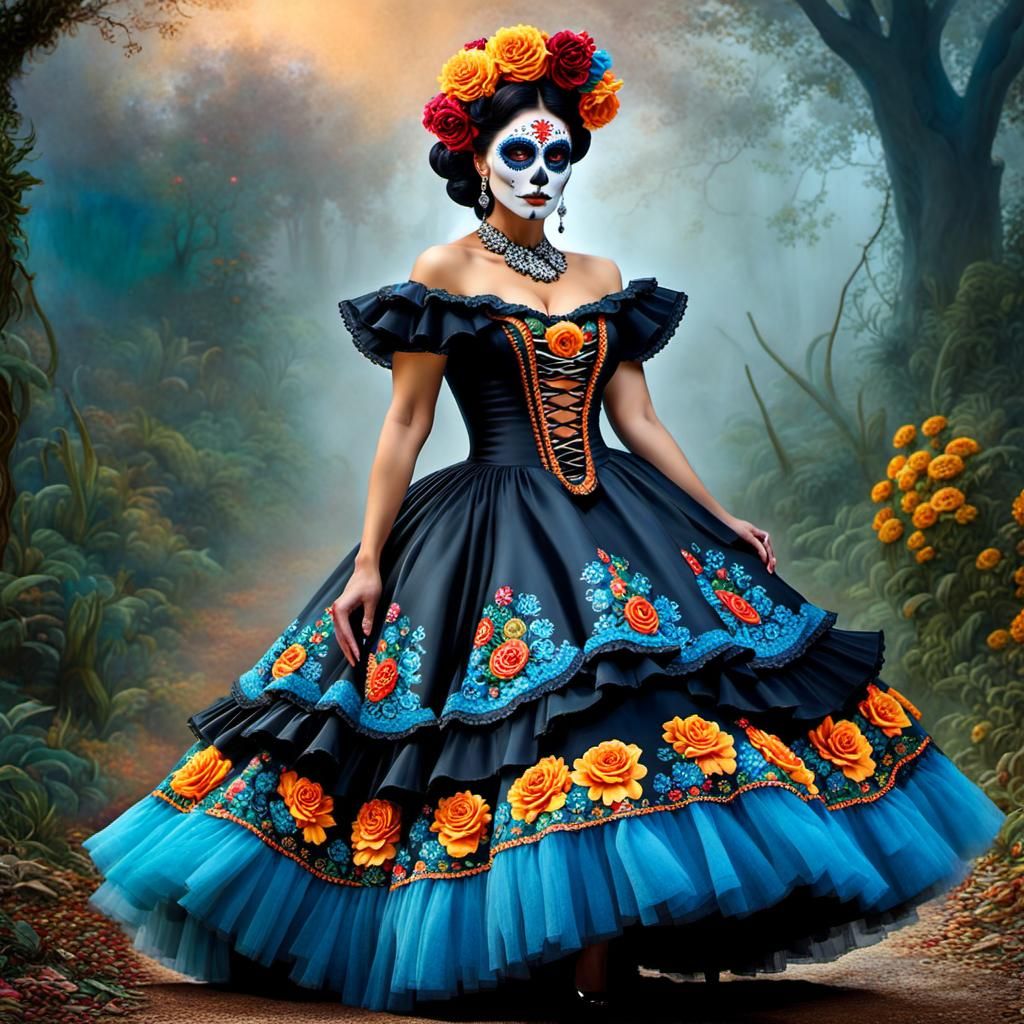 Día de muertos Catrina #2 - AI Generated Artwork - NightCafe Creator