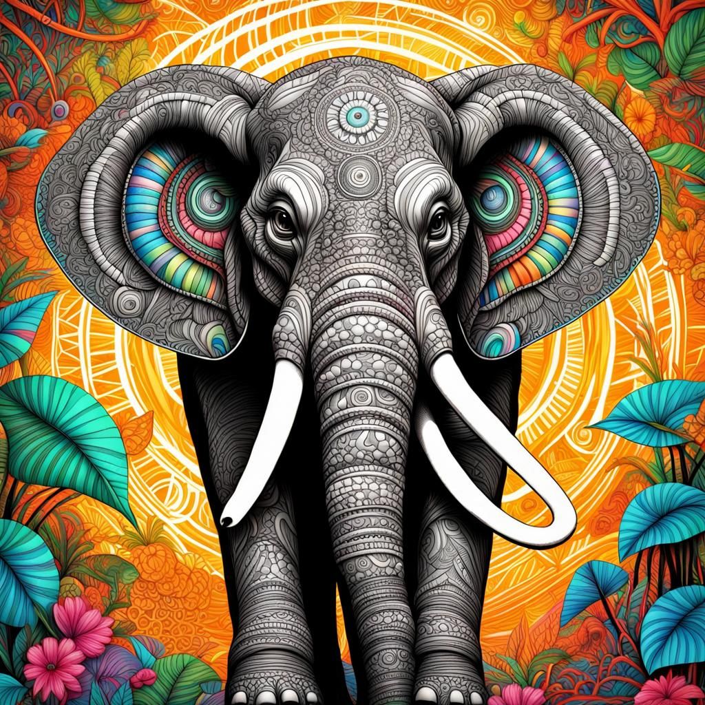 Colorful Tribal Elephant AI Generated Artwork NightCafe Creator   K3F3Ev1bnxffTWdPJRqj  1  Ykyvo 