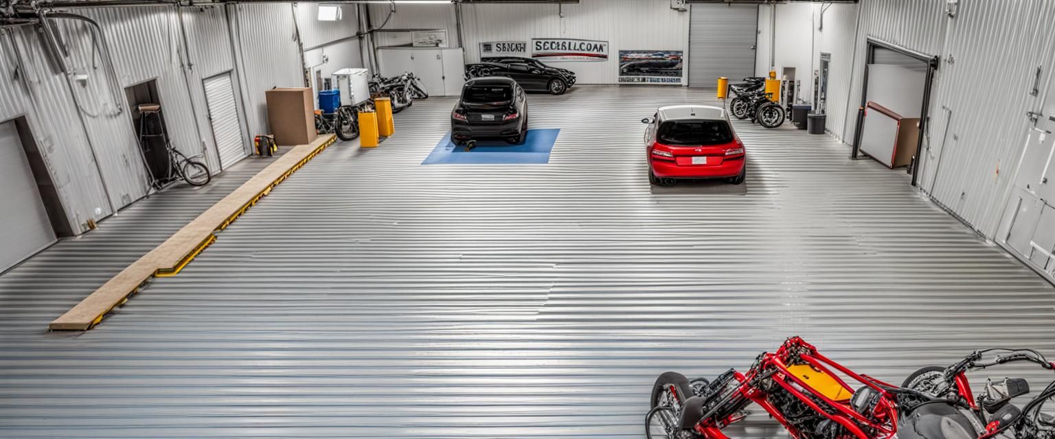 inside of a storage garage