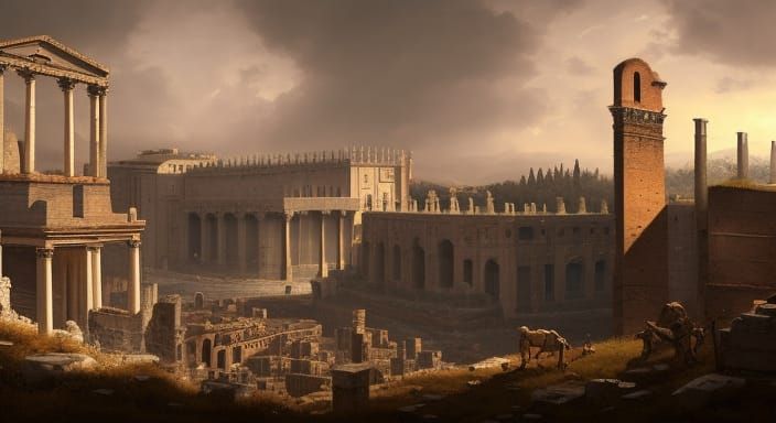 772AD Great Walls of Pope Adrian - AI Generated Artwork - NightCafe Creator