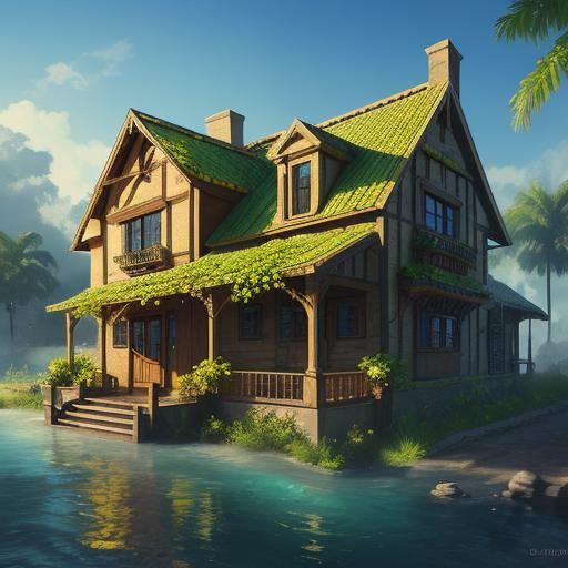 A lemon and lime house.