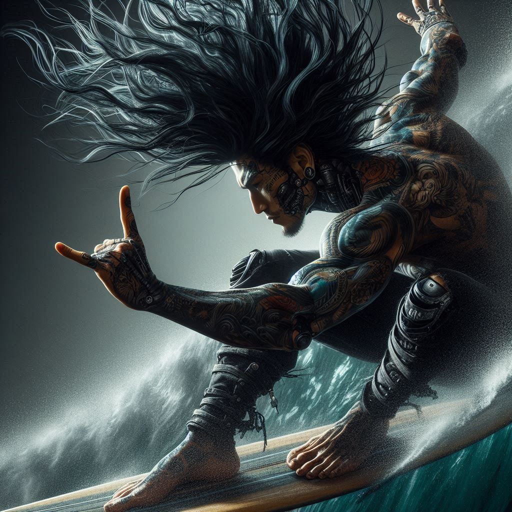 Cyborg Surfer