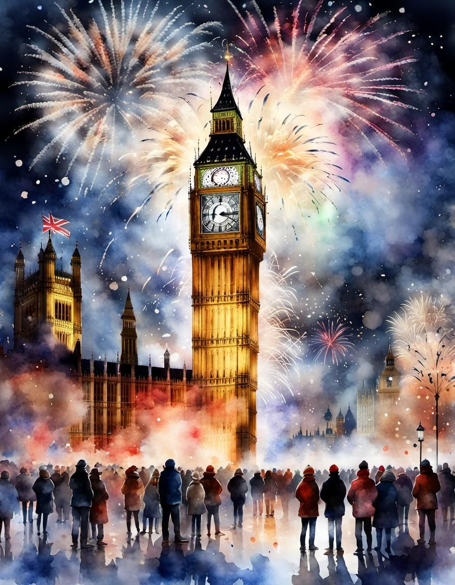 Countdown at Big Ben   by @Mr Doodle