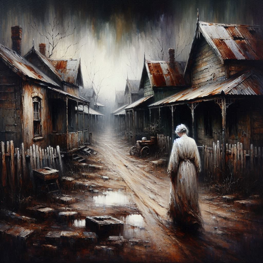 Wandering the ghost town