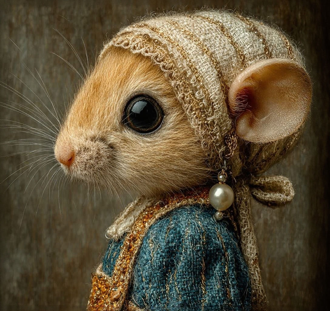 Mouse with Pearl Earring