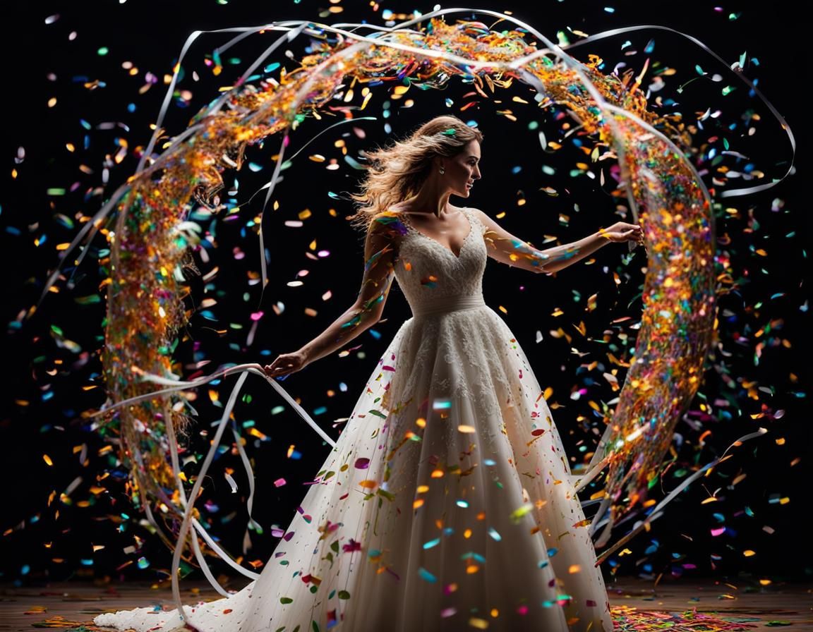 Confetti bride  by @Sullivan-Shaw