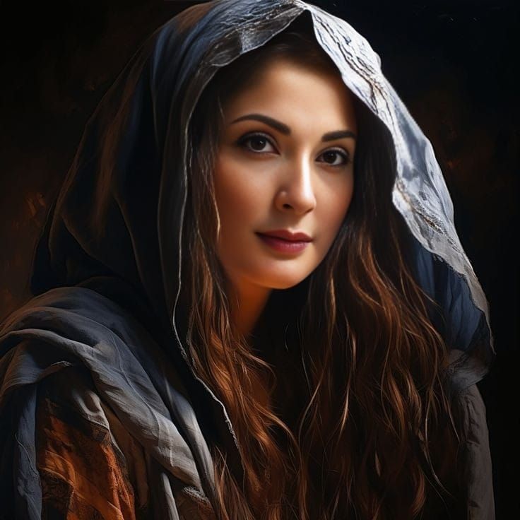 AI Generated Illustration of Maryam Nawaz