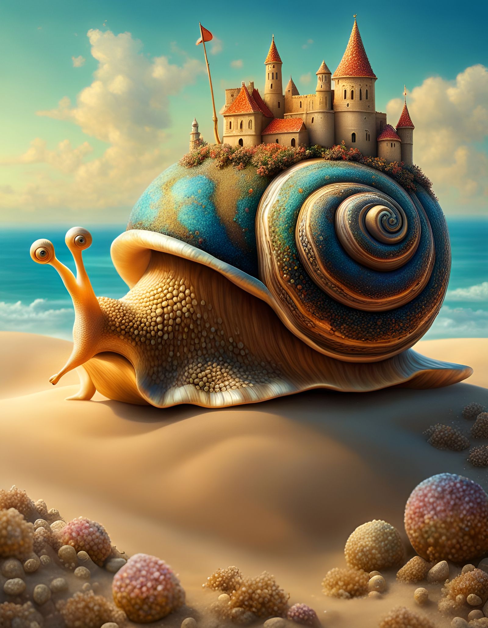 Miniature Sandcastle  by @Jerri Bee