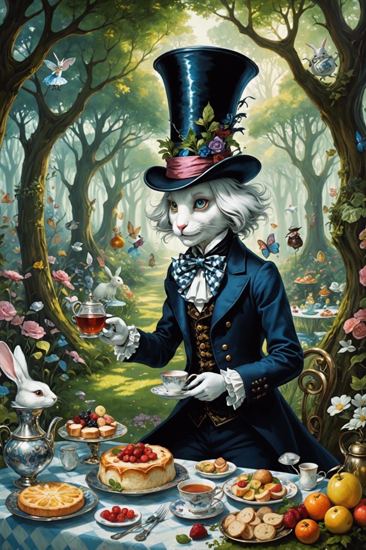 White Alice Hatter...
