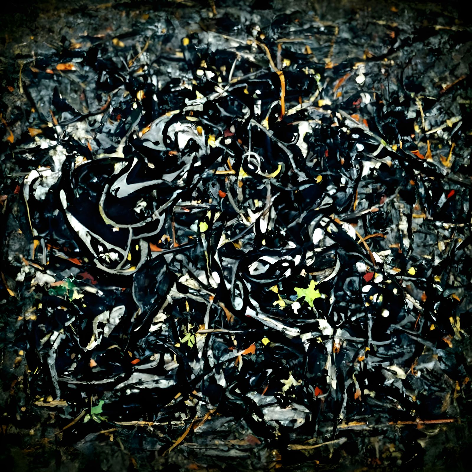 Midnight Black 8K By Jackson Pollock