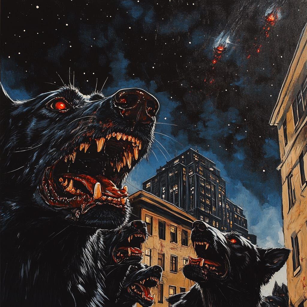 Rabid Dogs Barking Outside At Night No. 2