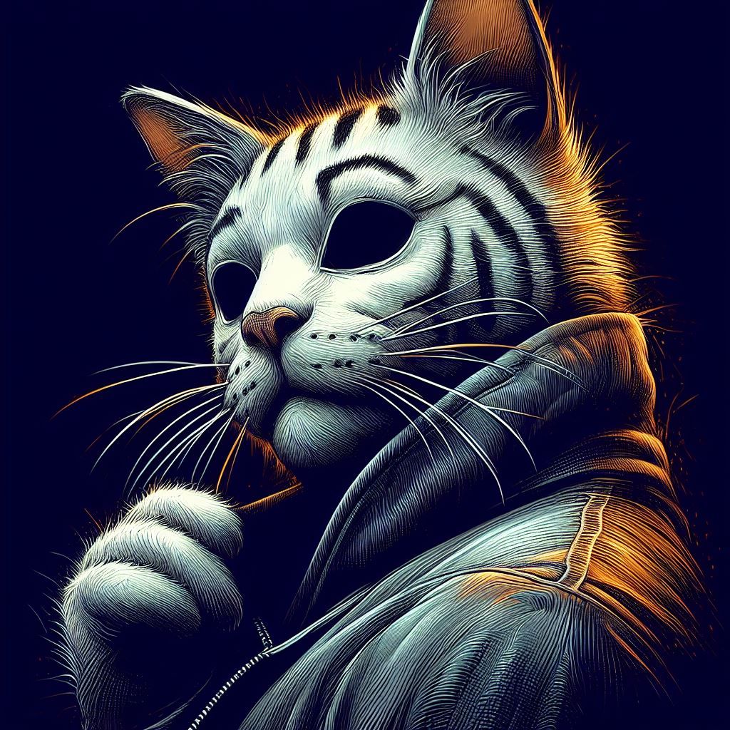 White Tiger Cat Myers