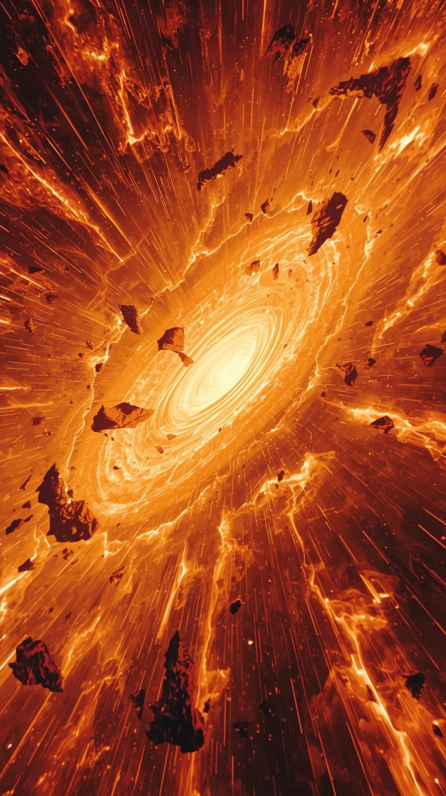 Blast in Past • Cosmic Cast
Hot light spins through flying space debris.