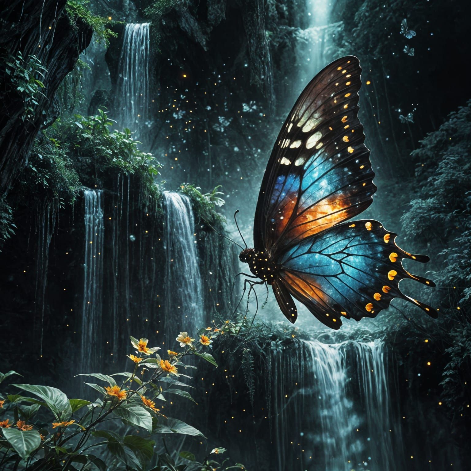 Waterfalls Butterfly   by @Shelly