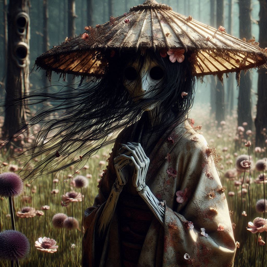 Flowers growing in darkness 