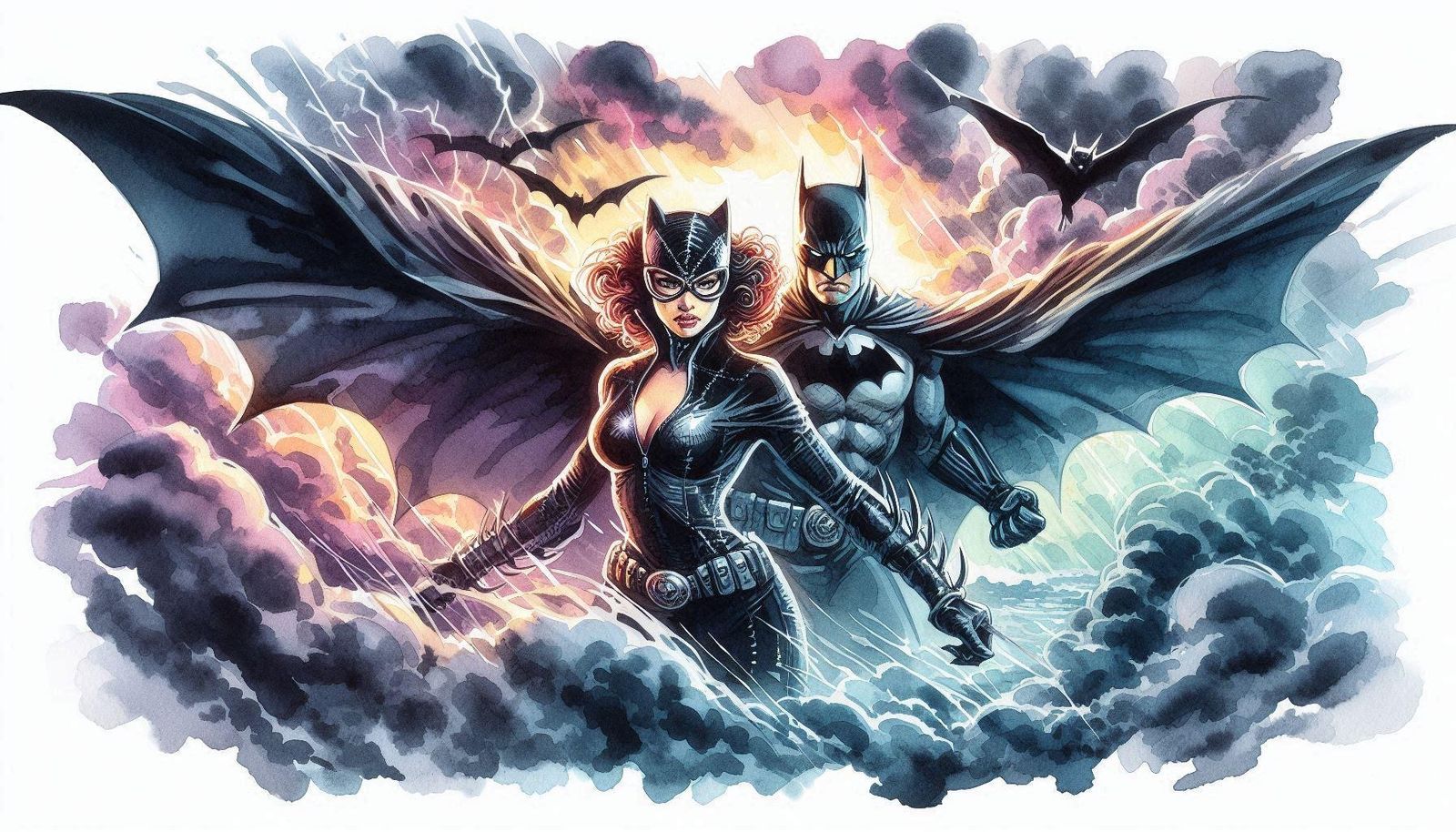 Catwoman and Batman