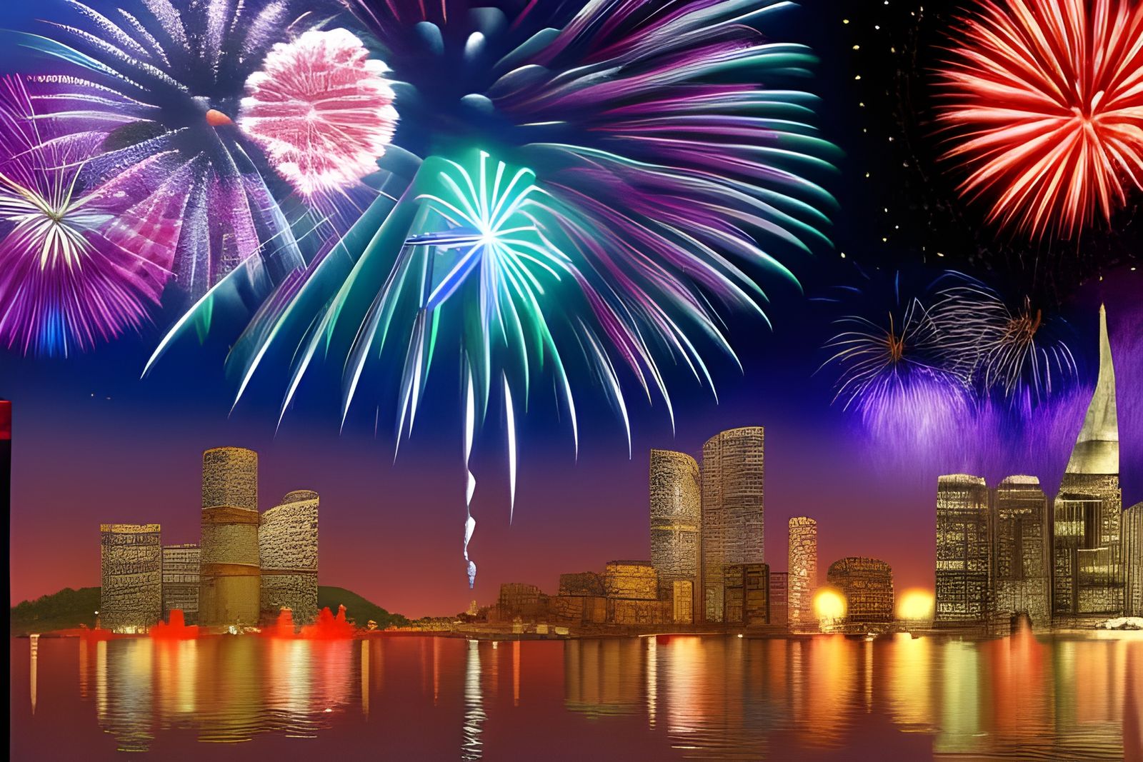 City fireworks