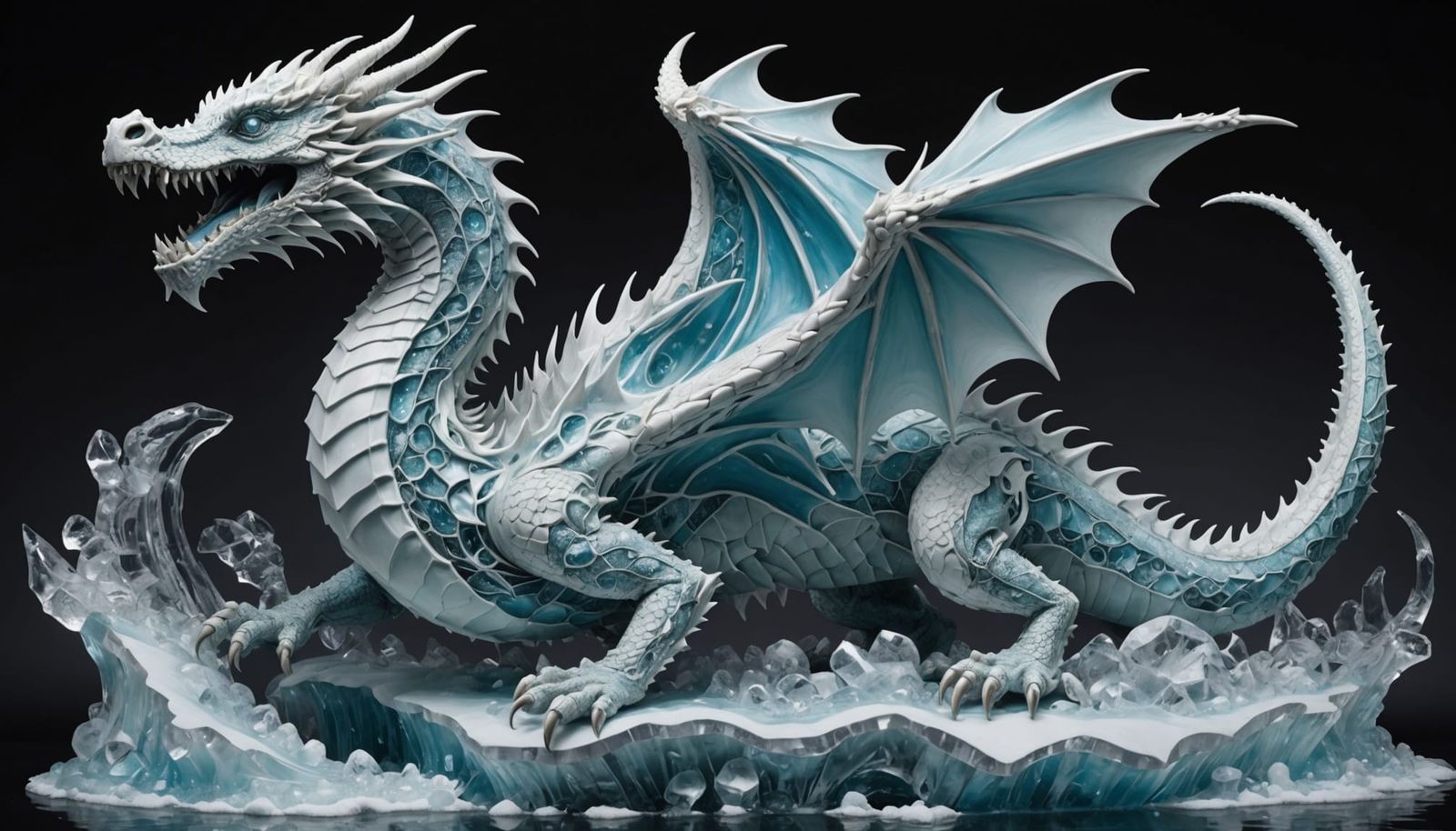  ice dragon    by @Maria_fairy_id