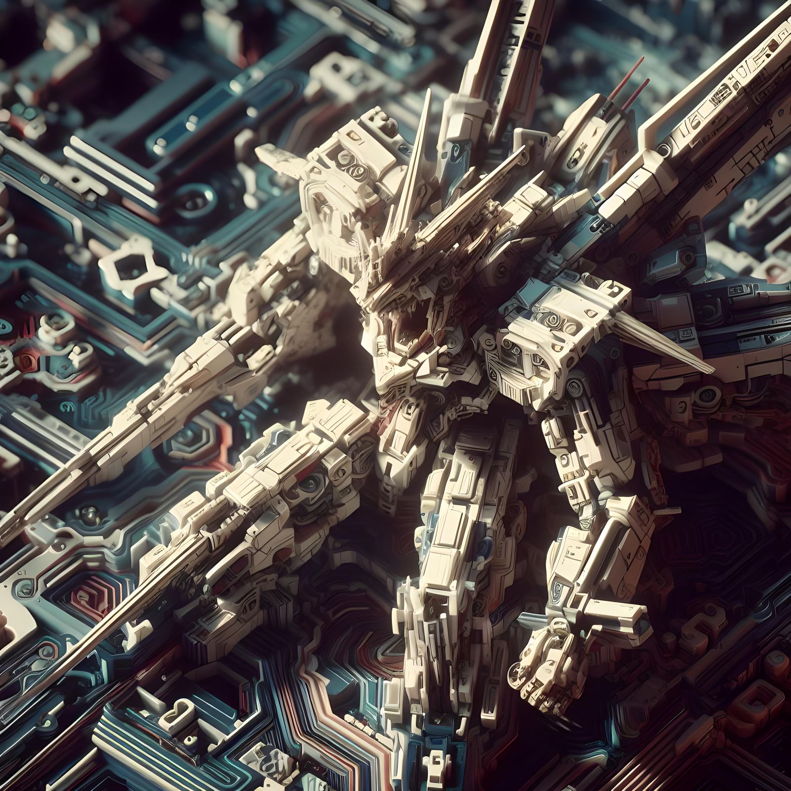 Intensely Mechafied (Dall-E-3,  Dec. 2023)