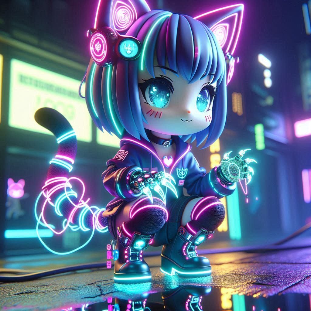 Cyber Chibi Kitty