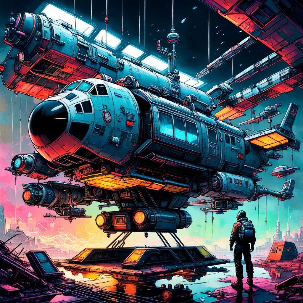 Galactic cruiser  by @RedPixie