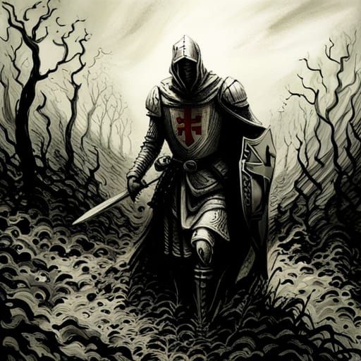 Knight Templar Quest in the Dark Forest  by @Matt