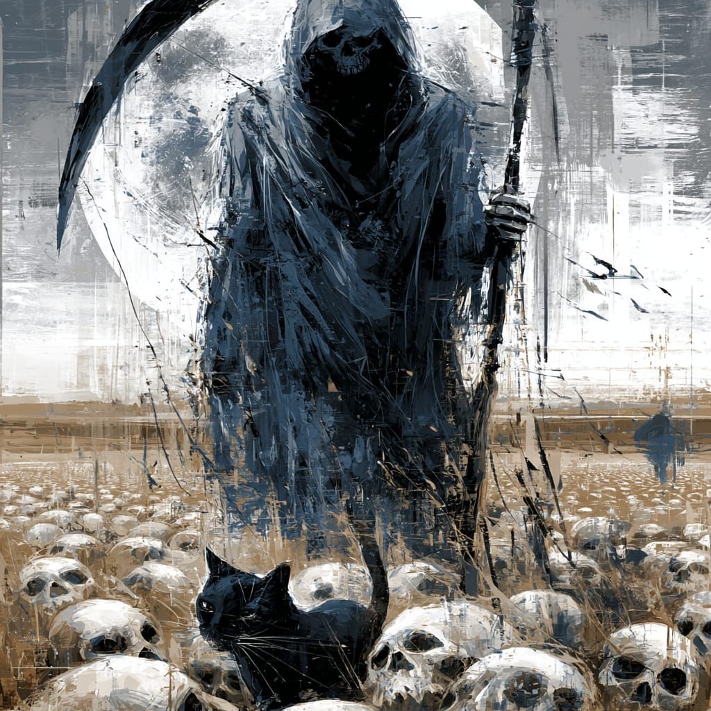 Grim Reaper from the shadows