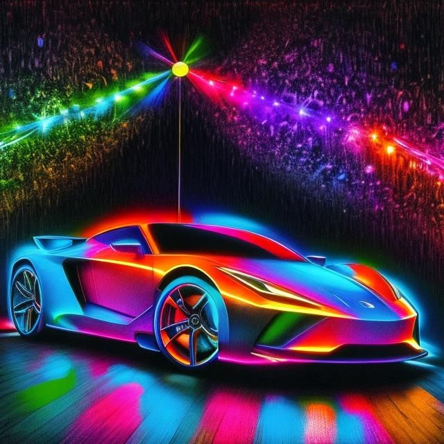 <lora:DoodleDND:1.0> The dawn of a new day, scribble art, hand drawn, selective colour, neon