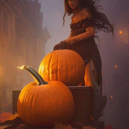 Carved pumpkin