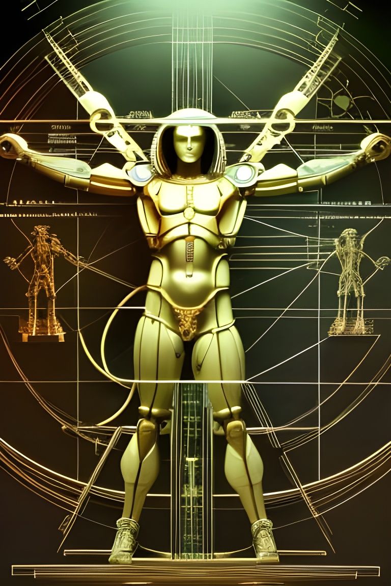 'Vitruvian Cyborg' by Leonardo da Vinci: Breaking the physical limits of humankind