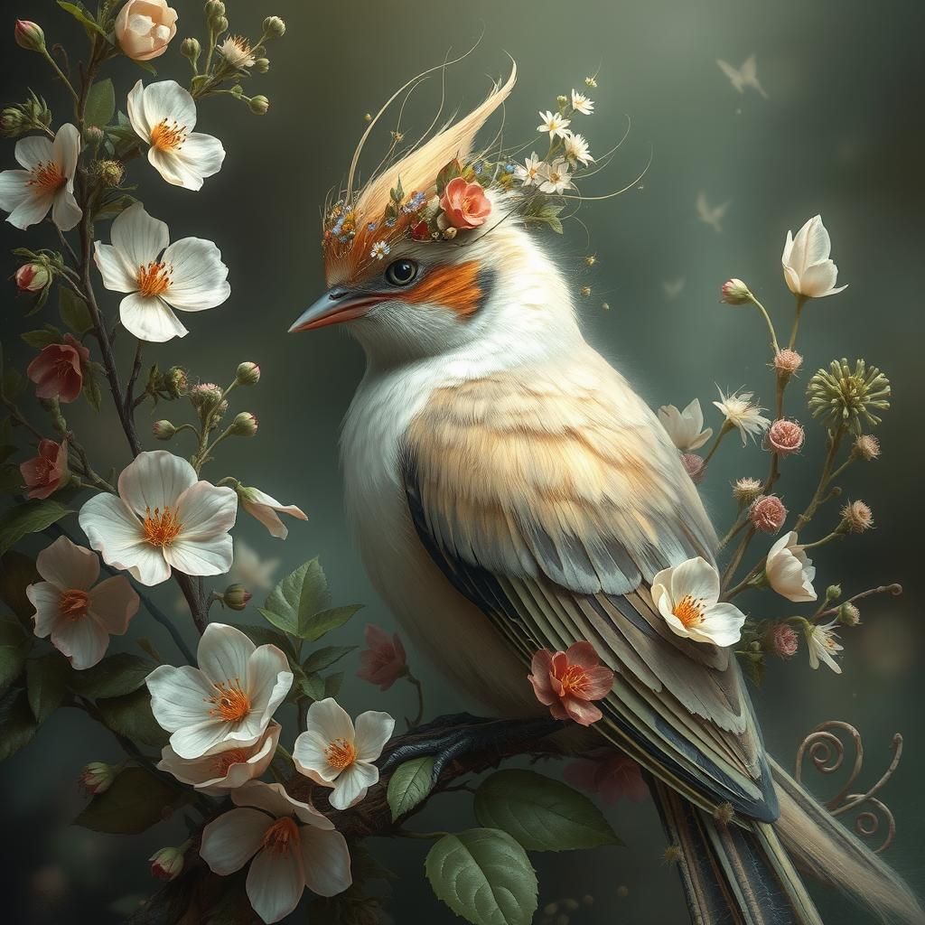 floral bird  by @BrainStorm