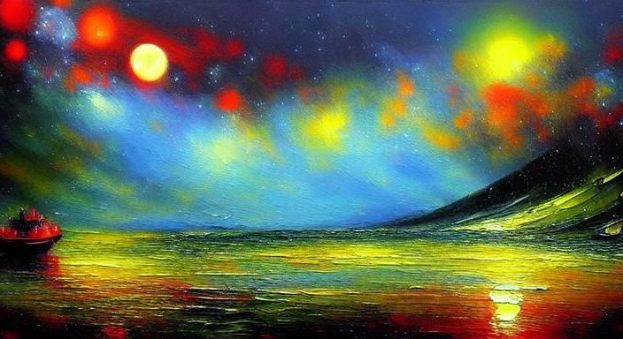 <lora:ImpastoSD1:1.0> (What A Wonderful World) oil painting ...