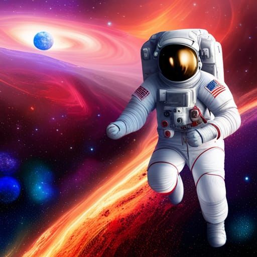 Spacewalk - AI Generated Artwork - NightCafe Creator