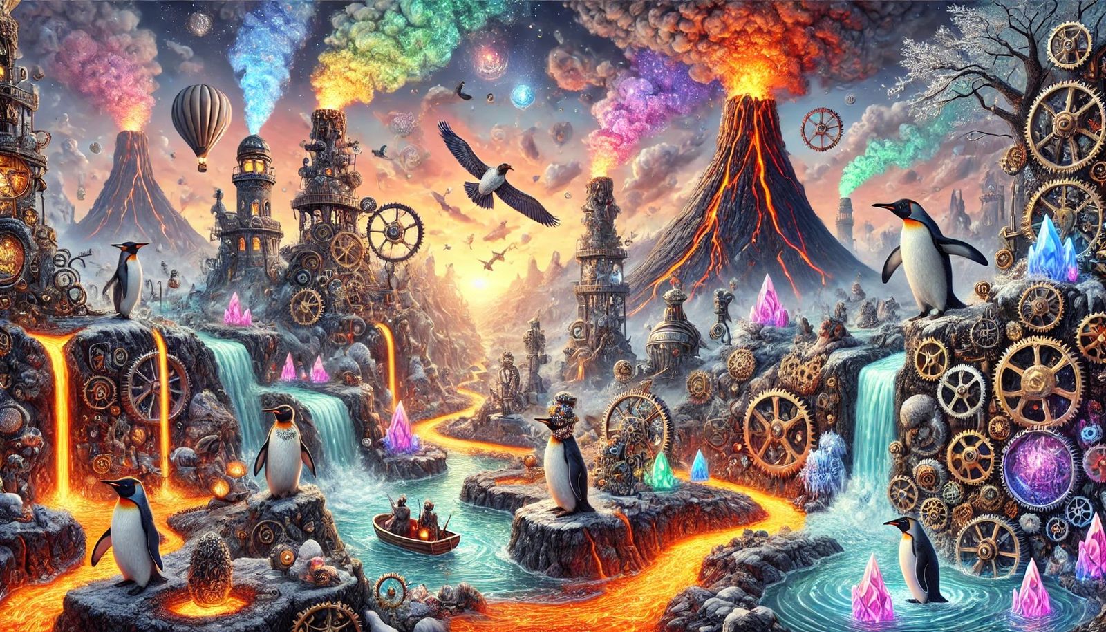 Penguins of the Molten Abyss