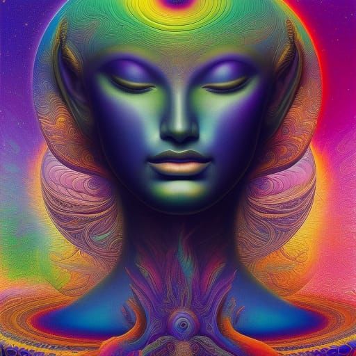 Cosmic Portrait - Ai Generated Artwork - Nightcafe Creator