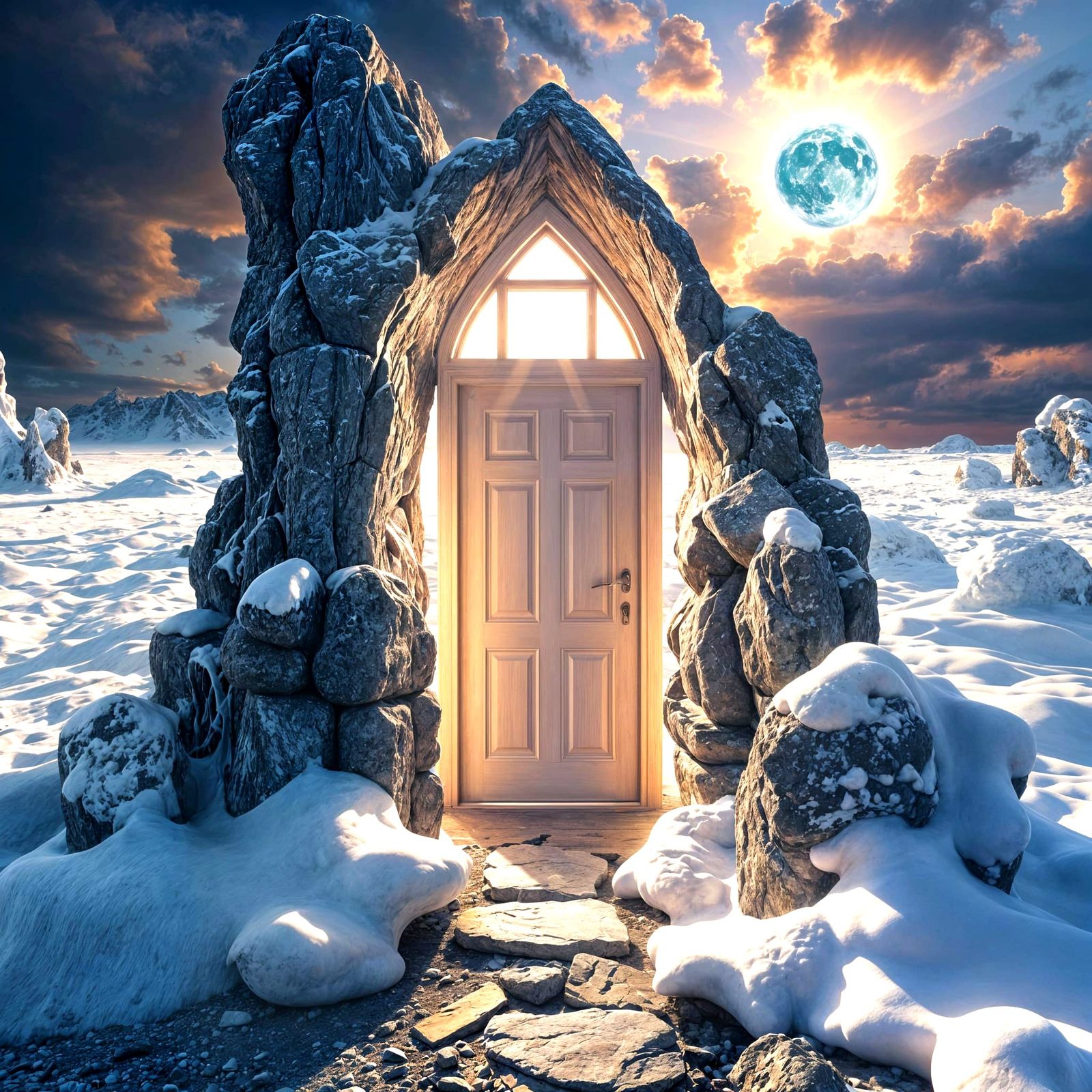 Door in the Stone of Antarctica  by @Marina