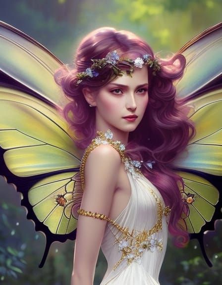 Butterfly Fairy - AI Generated Artwork - NightCafe Creator