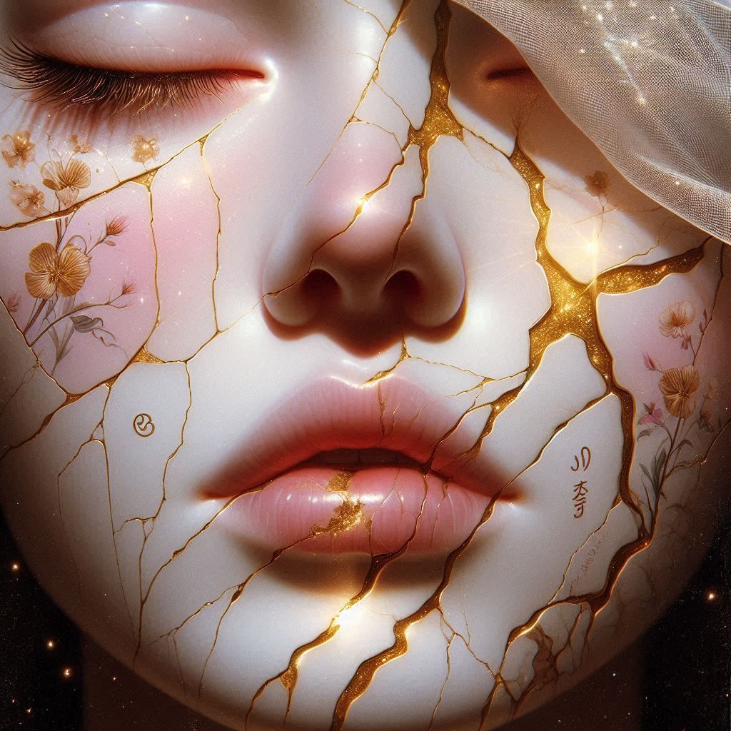 kintsugi portrait