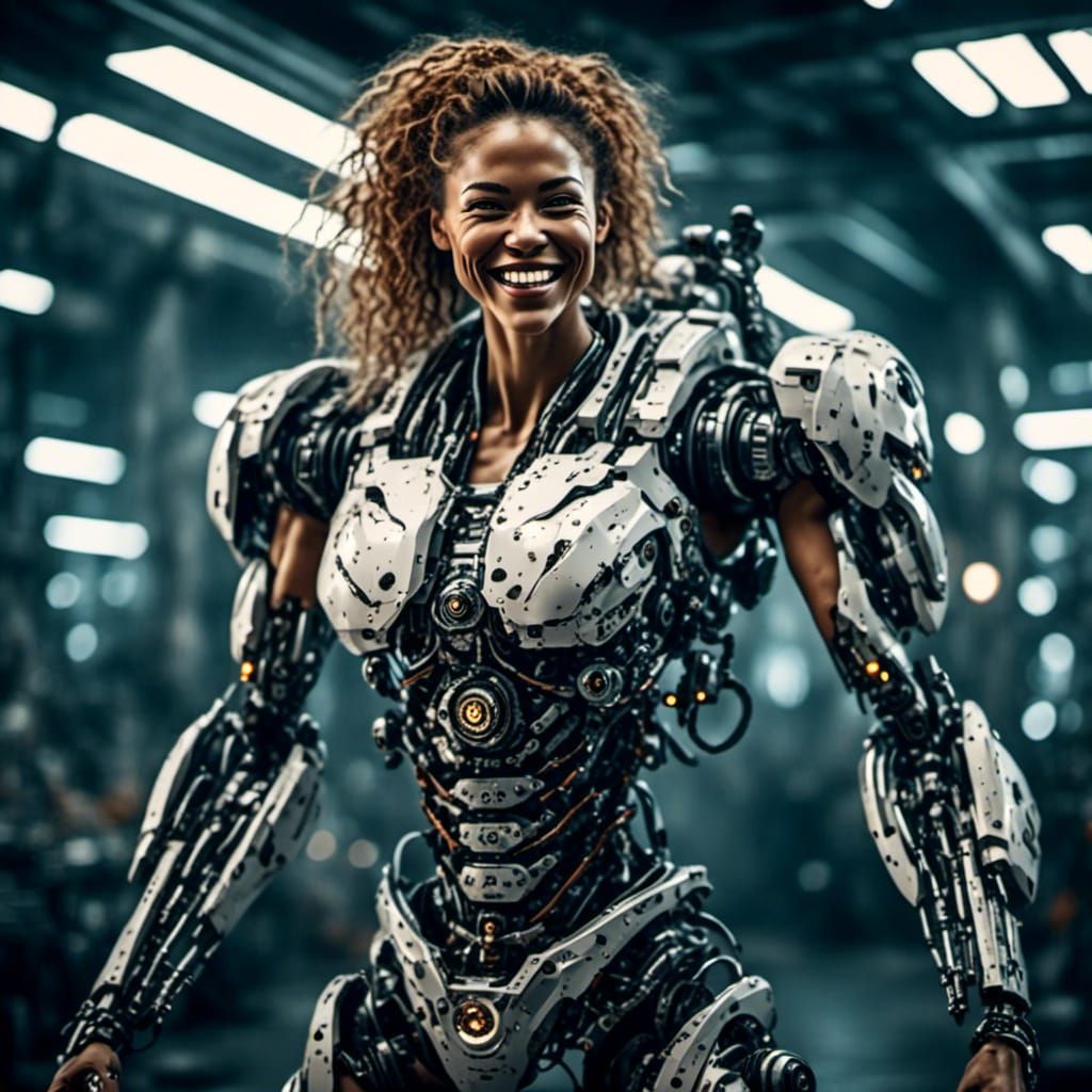 Half human and half machine, stronger than both