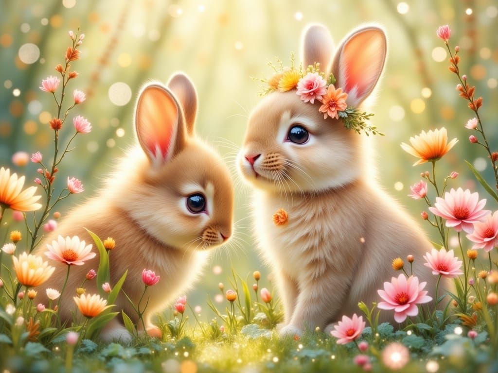 Baby Rabbits  by @Magpie
