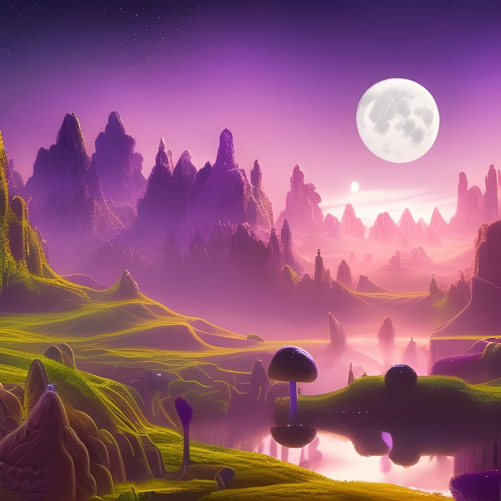 Mushroom Land  by @Moni