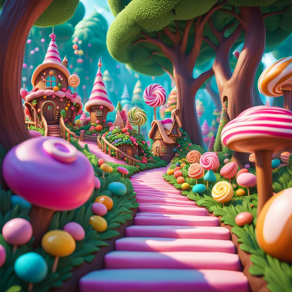 Candy Wonderland 8 AI Generated Artwork NightCafe Creator