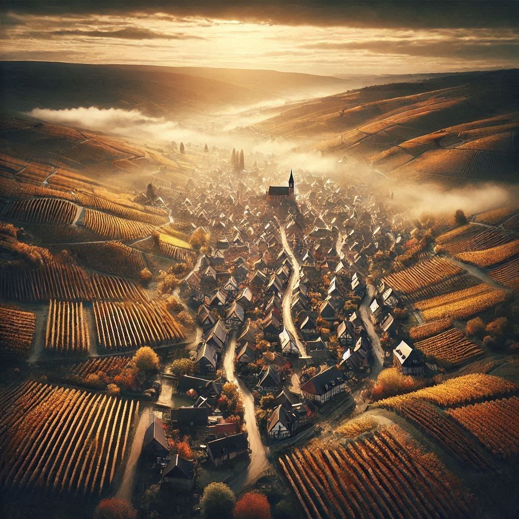 the Alsatian vineyard