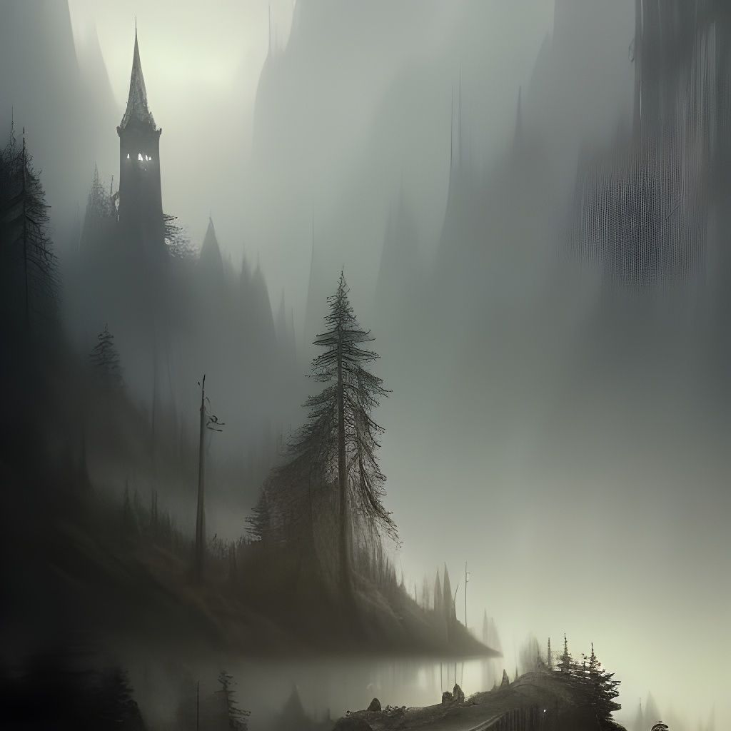 church in foggy cliff   by @Lefteris Michael