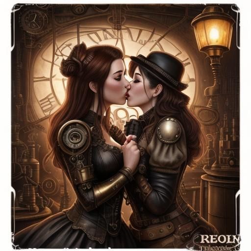 Steampunk Lesbians Ai Generated Artwork Nightcafe Creator