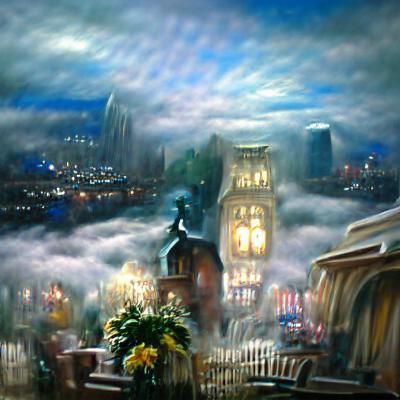 film noir, view of the city skyfall (sb)