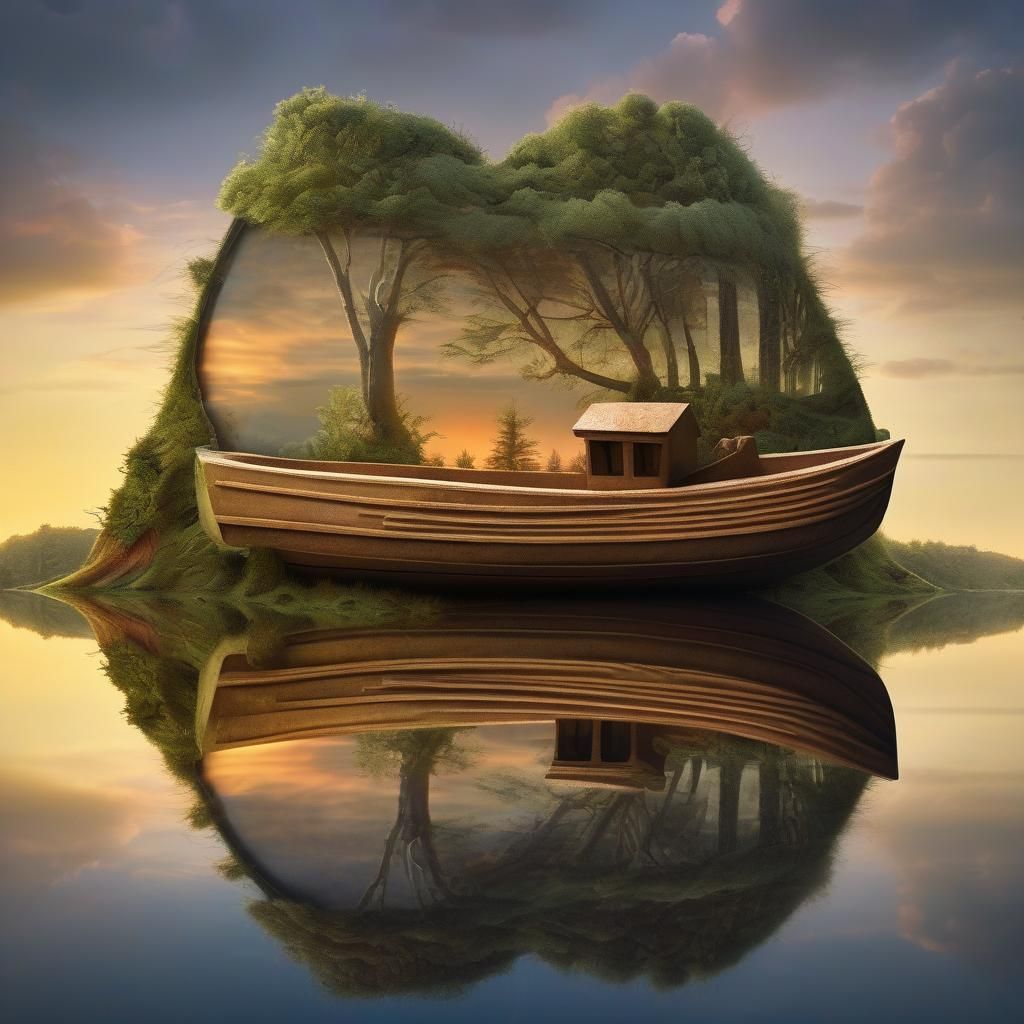 stranded little boat